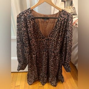Lulus dress medium lepord print